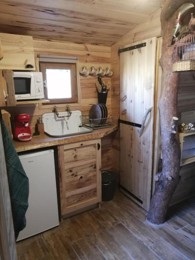 Patrice Et Chrstel Cabane En Bois Chatuzange-le-Goubet Exteriör bild